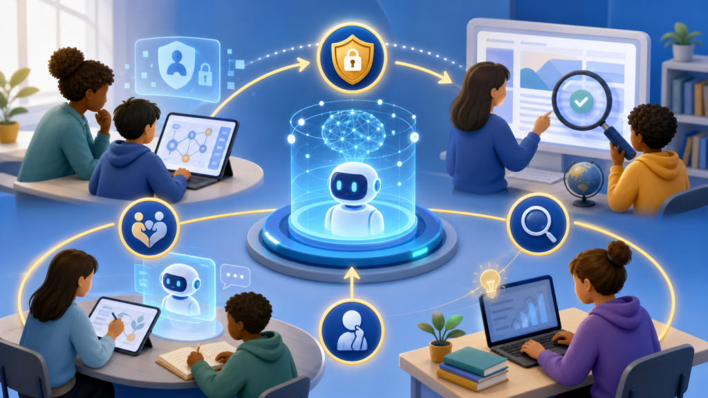 শিক্ষার্থী ও শিক্ষক AI ব্যবহার করছেন, সঙ্গে privacy, source verification ও human review