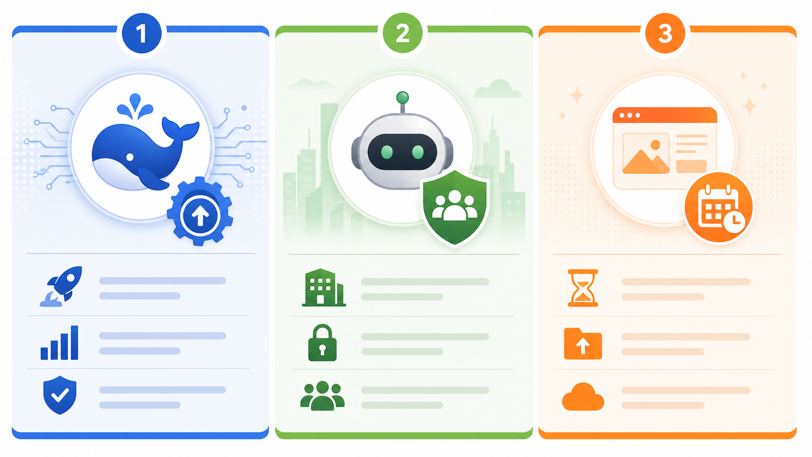DeepSeek update, GitHub Copilot governance ও Spark deadline-এর তিন ভাগের visual summary
