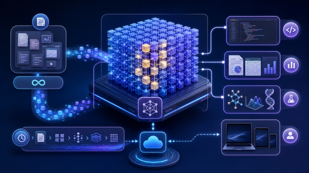 Open-weight mixture-of-experts AI model ecosystem