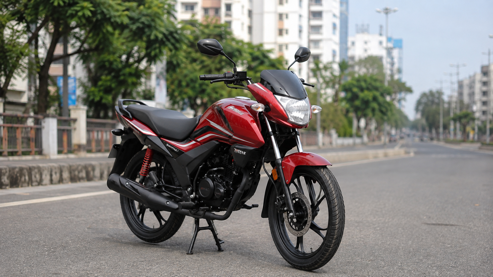 বাংলাদেশের শহুরে রাস্তায় Honda SP 125 মোটরসাইকেল